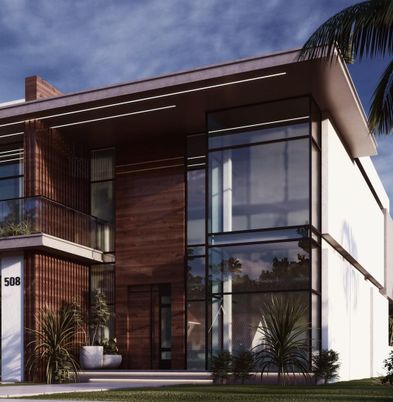 Exterior, Facade, Modern