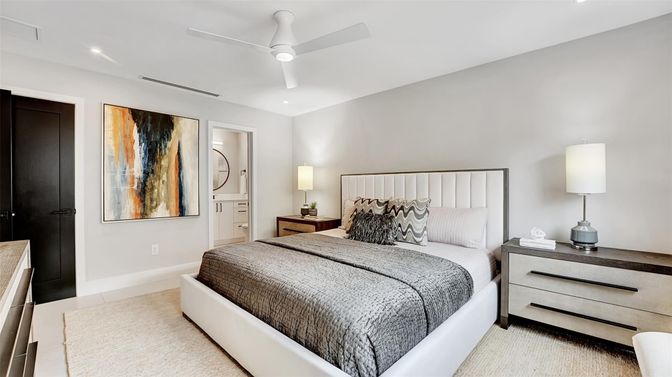 Bedroom, Interior, Recessed Lighting