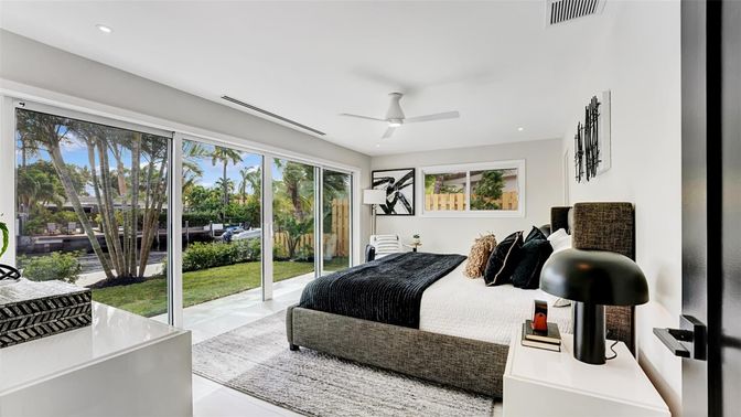 Bedroom, Interior, Recessed Lighting