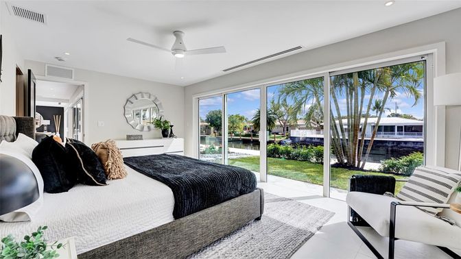 Bedroom, Interior, Recessed Lighting