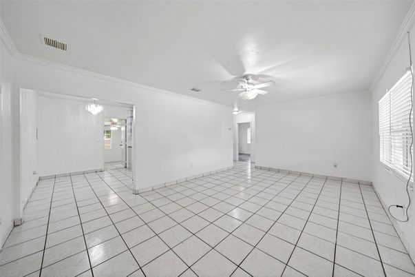 Chandelier, Empty room, Interior