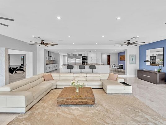 Interior, Kitchen, Living room, Recessed Lighting