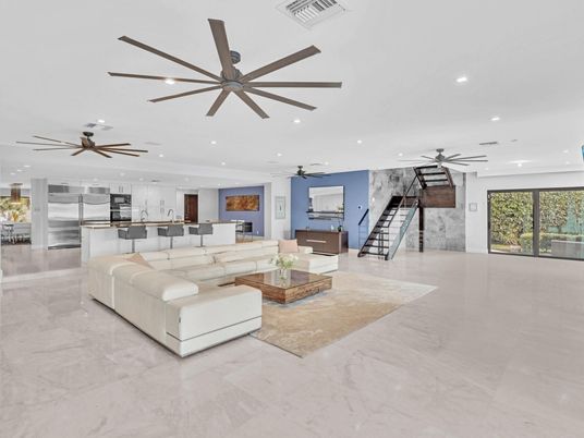 Interior, Kitchen, Living room, Marble, Recessed Lighting, Stainless Steel Appliances