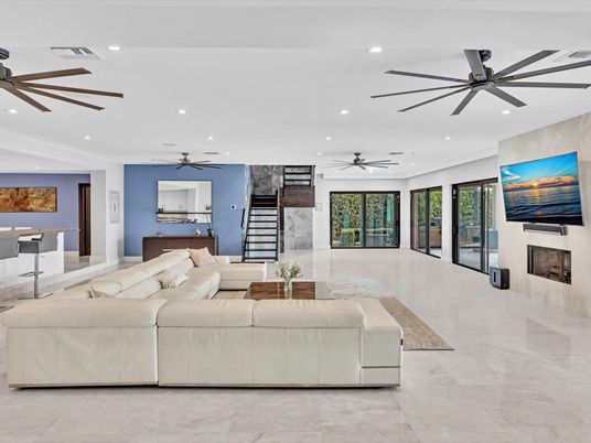 Fireplace, Interior, Living room, Recessed Lighting