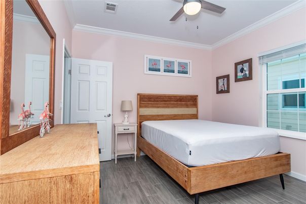 Bedroom, Interior, Wood Texture Flooring