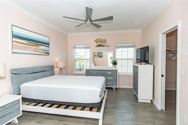 Bedroom, Interior, Wood Texture Flooring