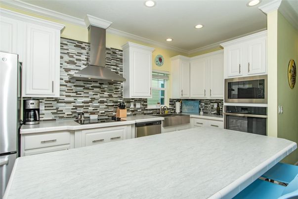 Interior, Kitchen, Recessed Lighting, Stainless Steel Appliances