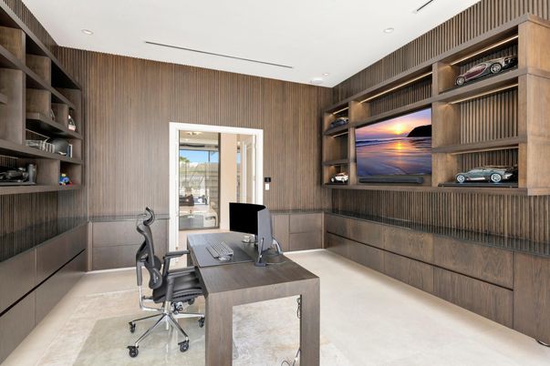 Home Office, Interior, Recessed Lighting