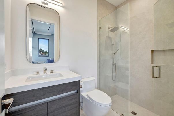 Bathroom, Glass Shower, Interior