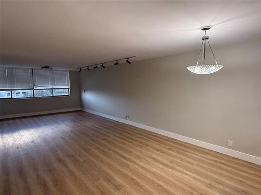 Empty room, Interior, Pendant Lights, Wood Texture Flooring