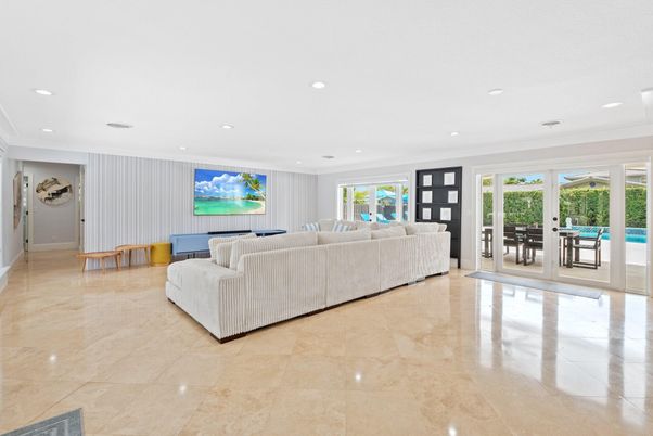 Interior, Living room, Recessed Lighting