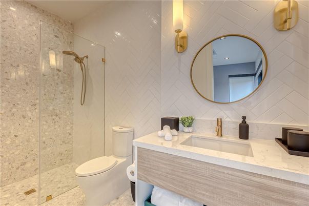 Bathroom, Glass Shower, Interior