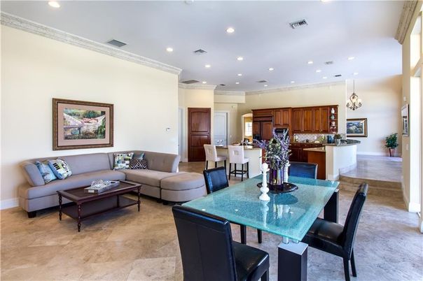 Chandelier, Dining room, Interior, Kitchen, Living room, Pendant Lights, Recessed Lighting