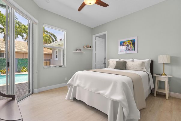 Bedroom, Interior, Wood Texture Flooring