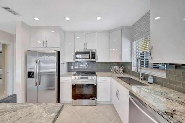 Interior, Kitchen, Recessed Lighting, Stainless Steel Appliances