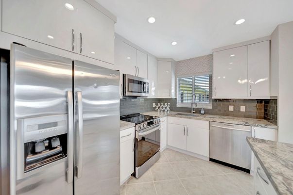 Interior, Kitchen, Recessed Lighting, Stainless Steel Appliances