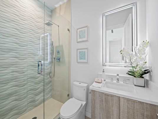 Bathroom, Glass Shower, Interior