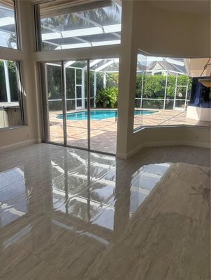 Empty room, Interior, Marble, Pool, Sun Room