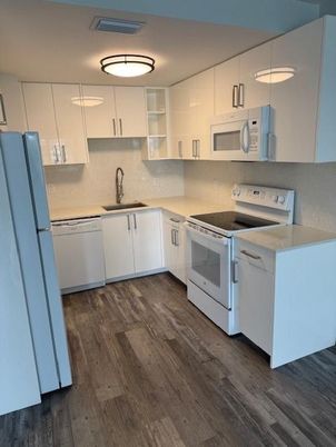 Interior, Kitchen, Wood Texture Flooring
