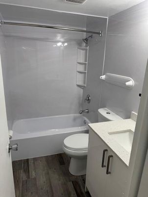 Bathroom, Interior, Wood Texture Flooring