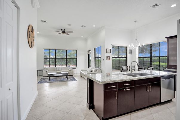 Interior, Kitchen, Living room, Pendant Lights, Recessed Lighting