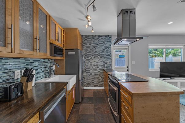 Interior, Kitchen, Recessed Lighting, Stainless Steel Appliances