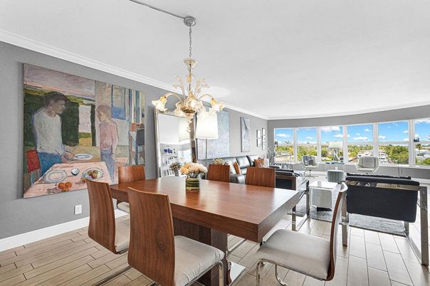 Chandelier, Dining room, Interior, Living room, Water, Wood Texture Flooring