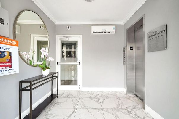 Elevator, Interior, Marble