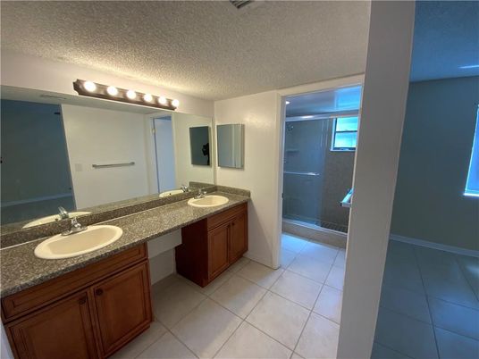 Bathroom, Dual Sink Vanities, Glass Shower, Interior