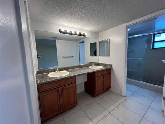 Bathroom, Dual Sink Vanities, Glass Shower, Interior