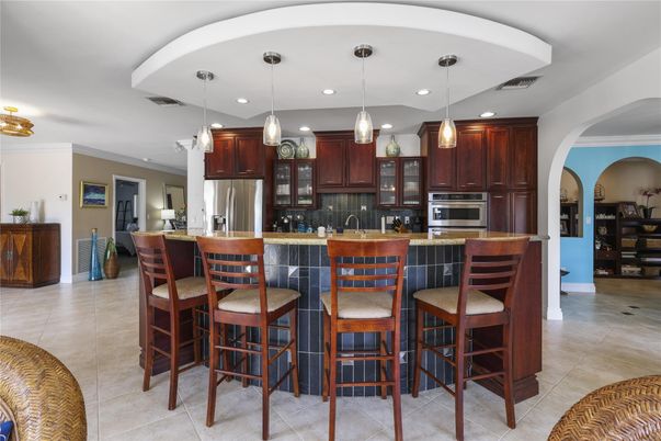 Interior, Kitchen, Pendant Lights, Recessed Lighting, Stainless Steel Appliances