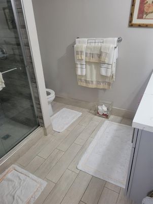 Bathroom, Interior, Wood Texture Flooring