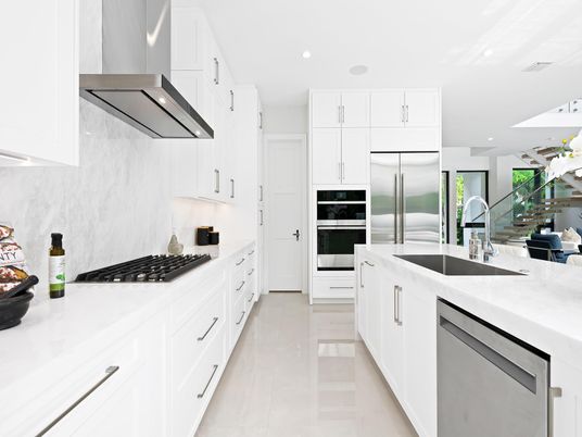 Interior, Kitchen, Recessed Lighting, Stainless Steel Appliances