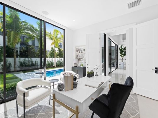 Home Office, Interior, Recessed Lighting