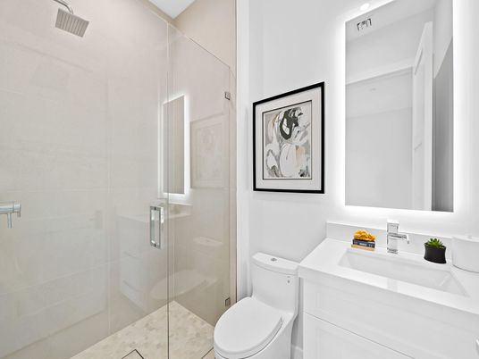 Bathroom, Glass Shower, Interior