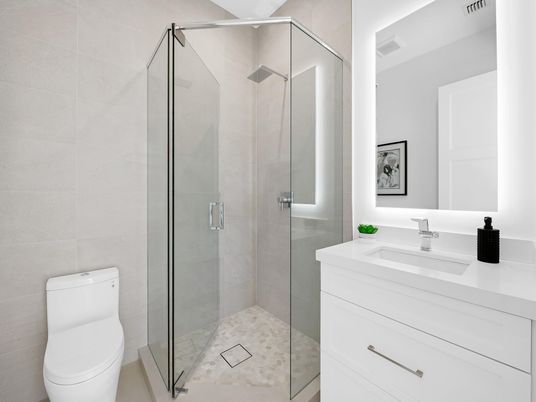 Bathroom, Glass Shower, Interior