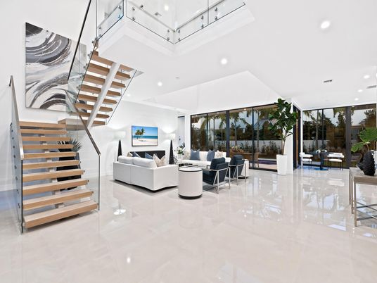 Interior, Living room, Recessed Lighting