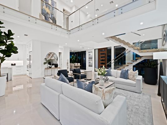 Interior, Living room, Recessed Lighting