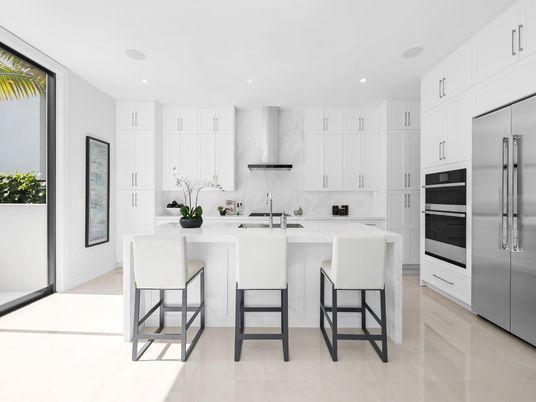 Interior, Kitchen, Recessed Lighting, Stainless Steel Appliances