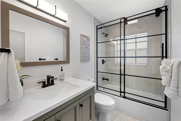 Bathroom, Glass Shower, Interior