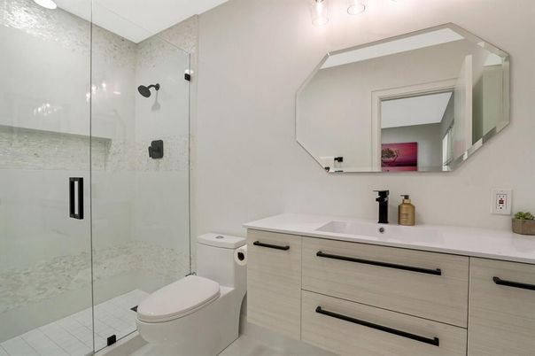 Bathroom, Glass Shower, Interior