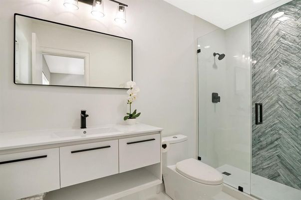 Bathroom, Glass Shower, Interior