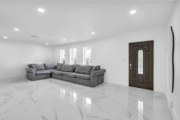 Interior, Living room, Marble, Recessed Lighting