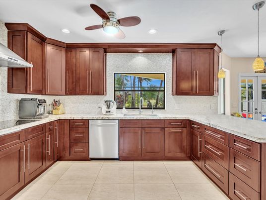 Interior, Kitchen, Pendant Lights, Recessed Lighting, Stainless Steel Appliances