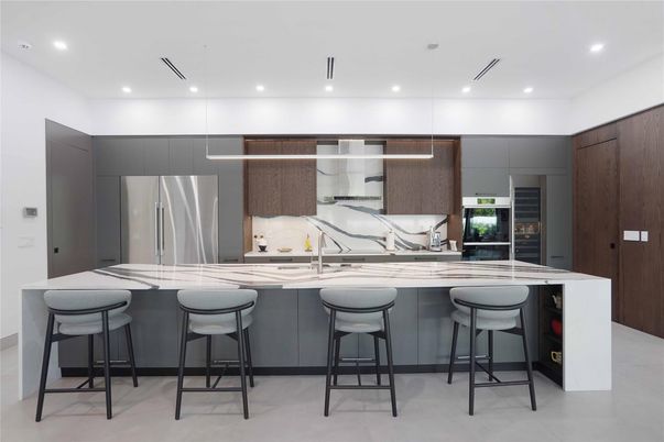 Interior, Kitchen, Pendant Lights, Recessed Lighting, Stainless Steel Appliances