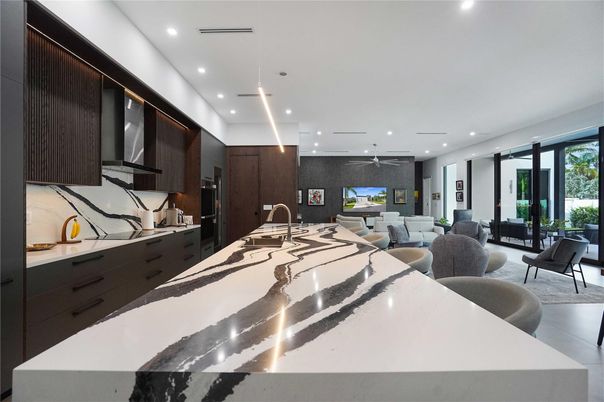 Dining room, Interior, Kitchen, Living room, Pendant Lights, Recessed Lighting