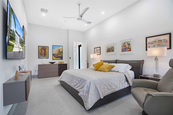 Bedroom, Interior, Recessed Lighting
