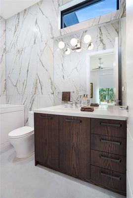 Bathroom, Interior, Marble Walls