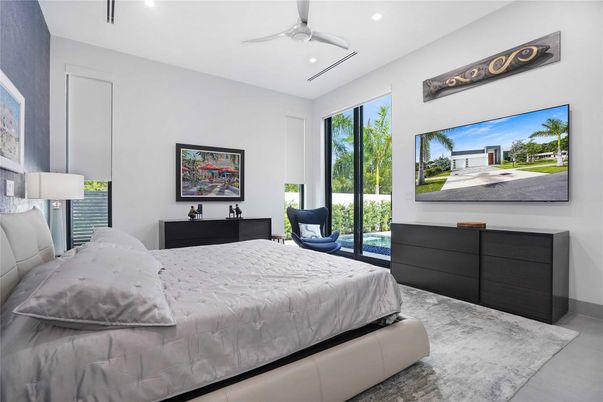 Bedroom, Interior, Recessed Lighting