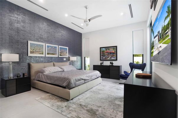 Bedroom, Interior, Recessed Lighting